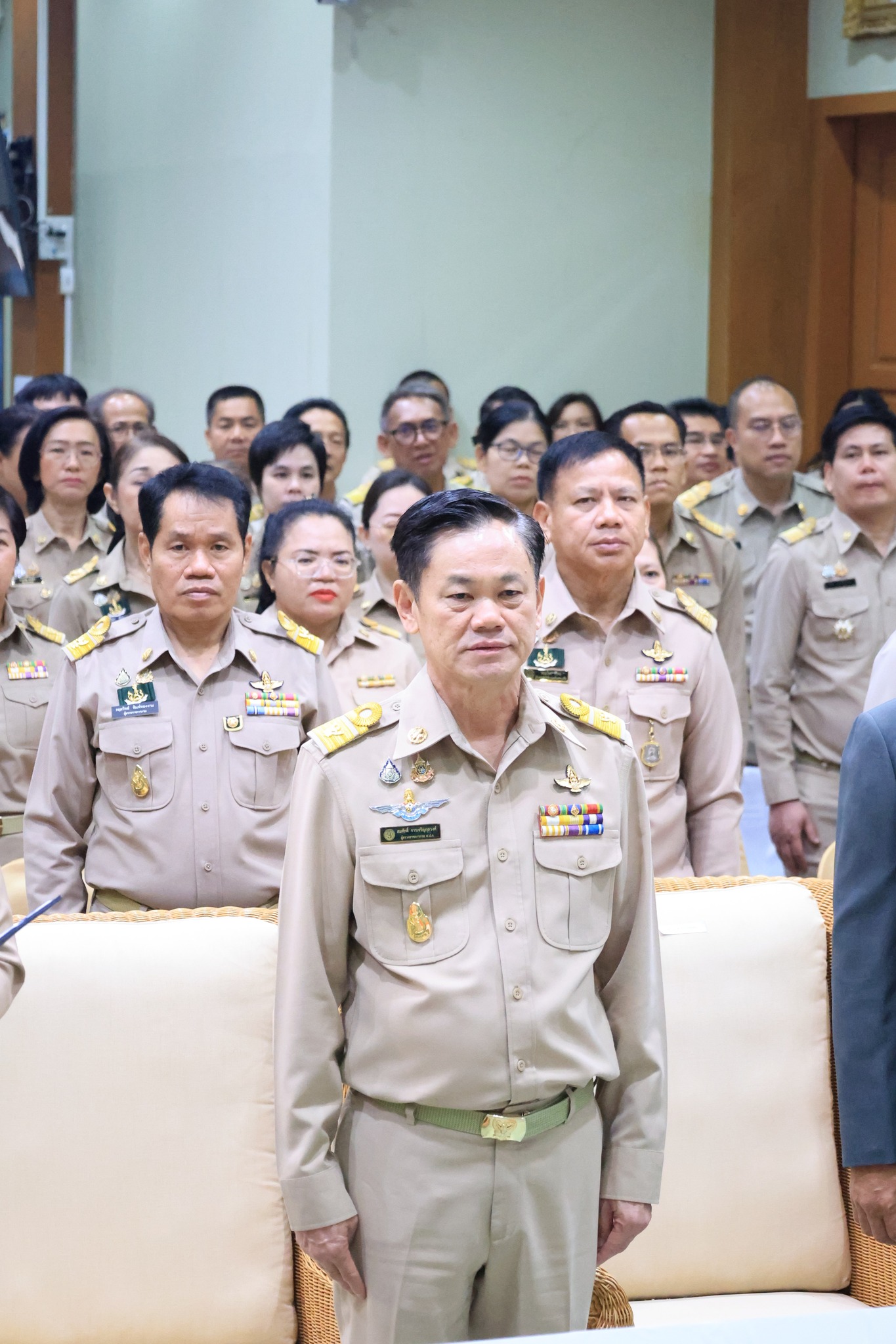 title - เลขาธิการ ส.ป.ก. นำทีมผู้บริหาร และเจ้าหน้าที่ ส.ป.ก. ประกาศเจตนารมณ์ตามนโยบาย No Gift Policy